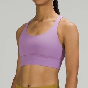 Lululemon Energy Bra Longline in Wisteria Purple EUC